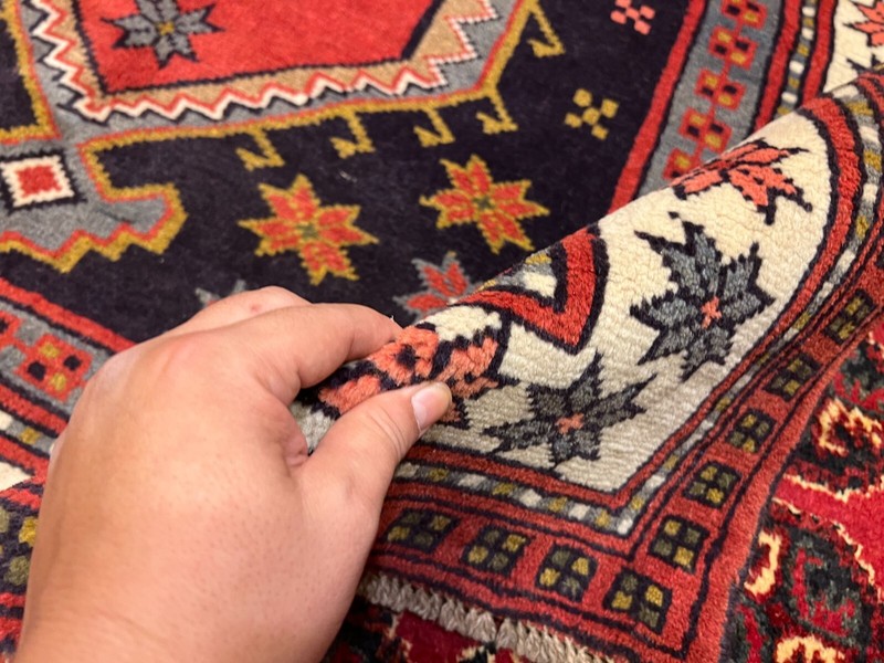COLLECTORS' ITEM Antique Star Kazak Tribal Natural Vegetable DyeCarpet gallery