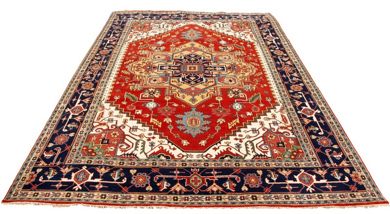 Vintage Hand-Knotted Area Rug 9'7" x 13'8" Traditional Oriental Wool Carpet gallery