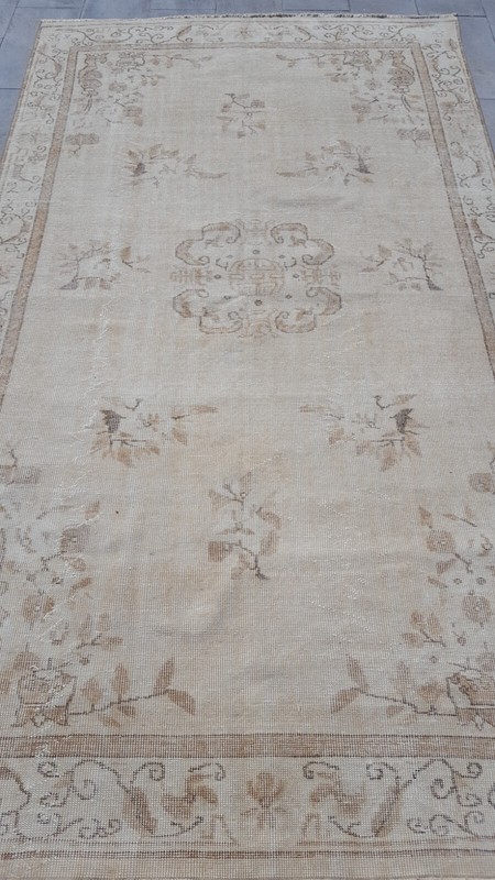 Handmade Rug Turkish Area Rug Vintage Rug Oushak Rug Antique Rug Bohemian rug gallery