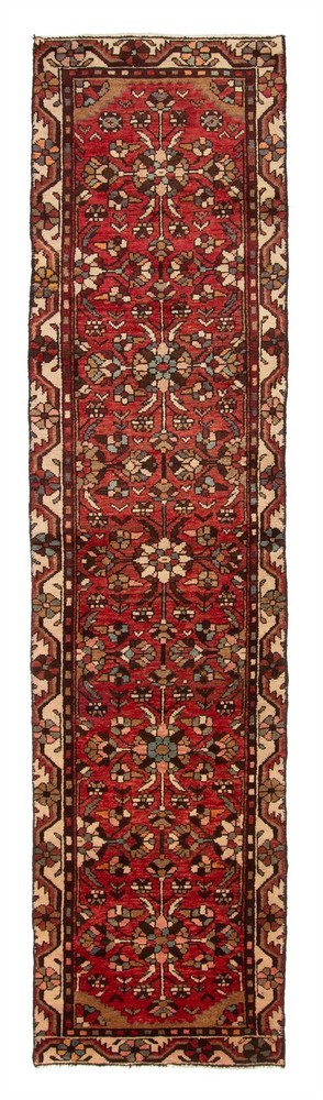 2'4" x 9'3" Vintage Hand-knotted Runner Rug Traditional Oriental Wool Carpet