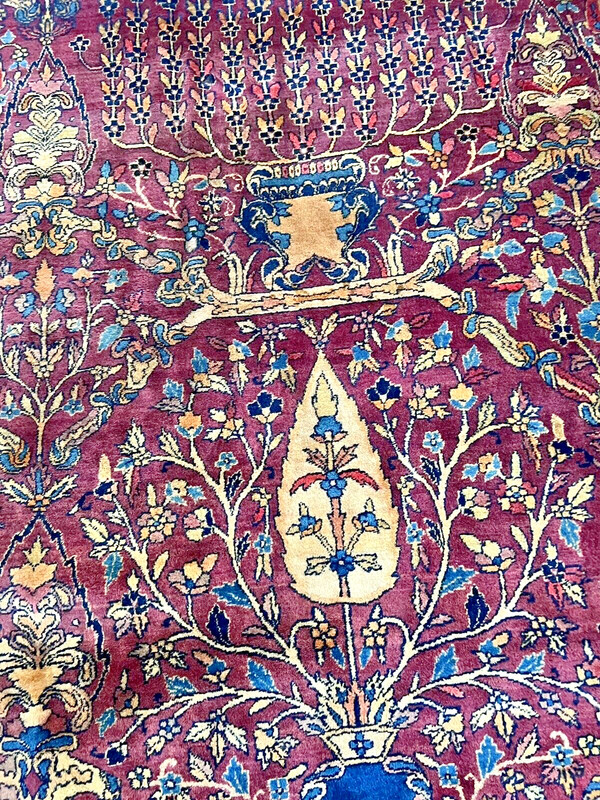 19’ X 11’ STUNNING ANTIQUE MASTERPIECE PERSIANKERMAN ORIENTAL CARPET ca 1890 gallery