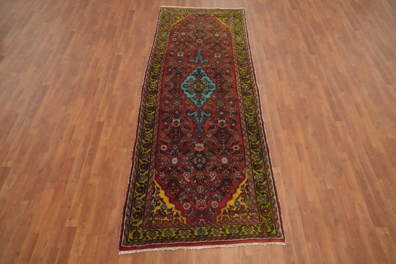 Handmade Wool Vintage Traditional 10 ft Runner Rug 4x10 Carpet gallery