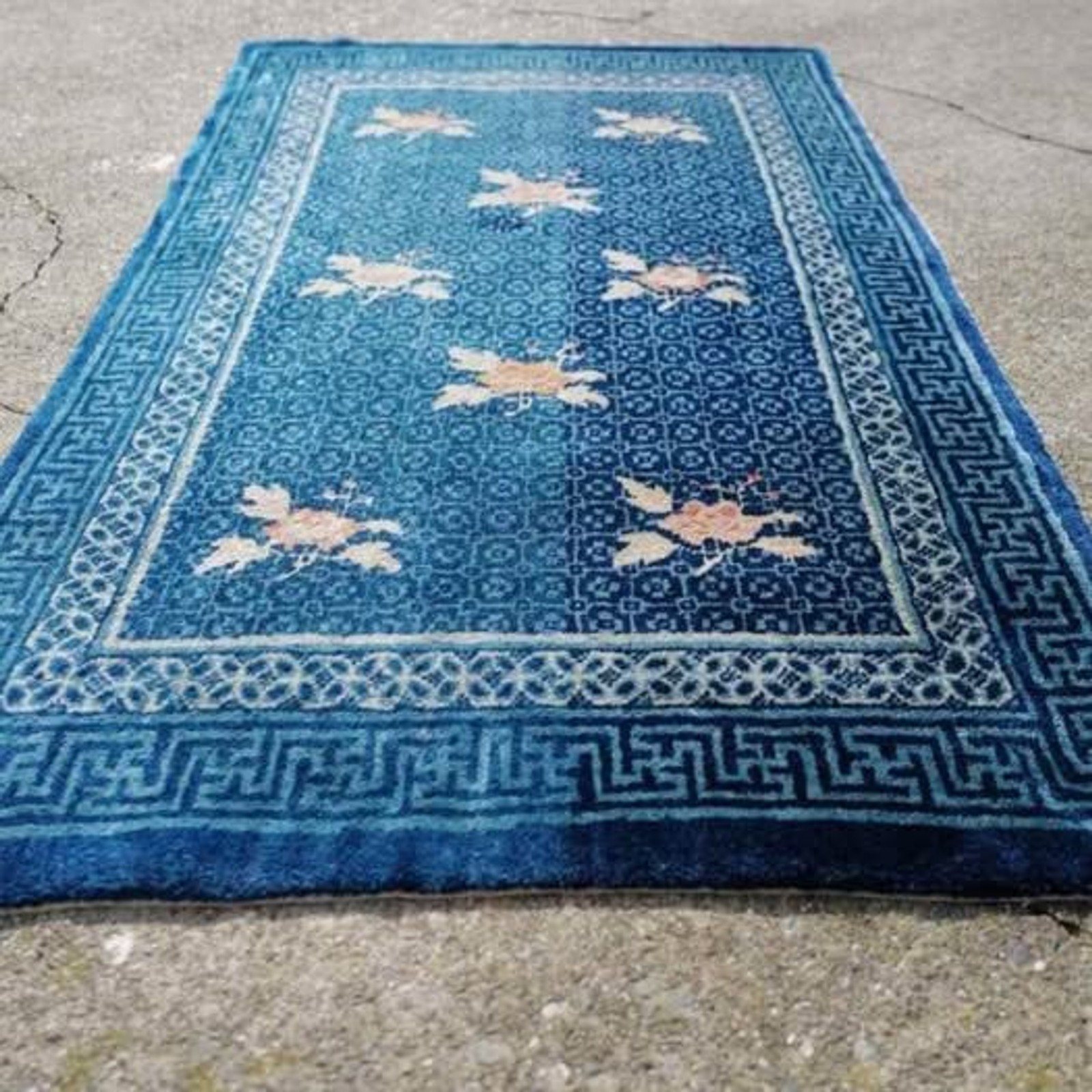 3’1 x 5’7 Antique Chinese Handknotted Wool Rug gallery