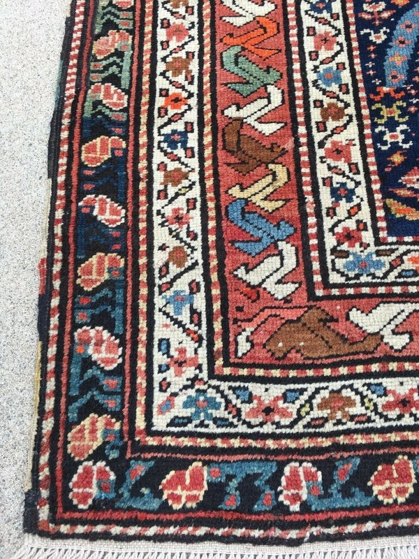 ANTIQUE CAUCASIAN ( GENDJE ) Runner LATE 19th CENTURY Size : 3' 10" x 9' 6" gallery