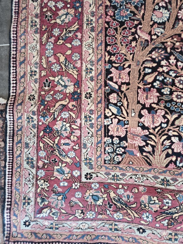 Fine Antique Genuine Middle Eastern Lavar Rug 99 X 55 Inches gallery
