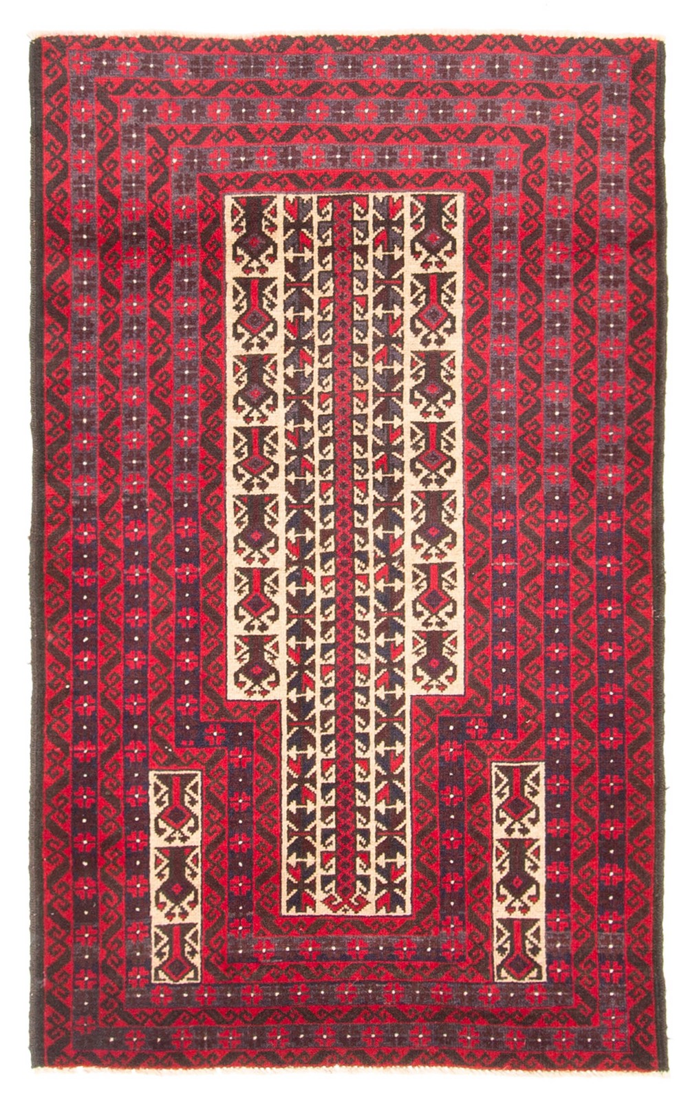 Vintage 2'9" x 4'6" Traditional Hand Knotted Vegetable Dye Wool Area Rug gallery