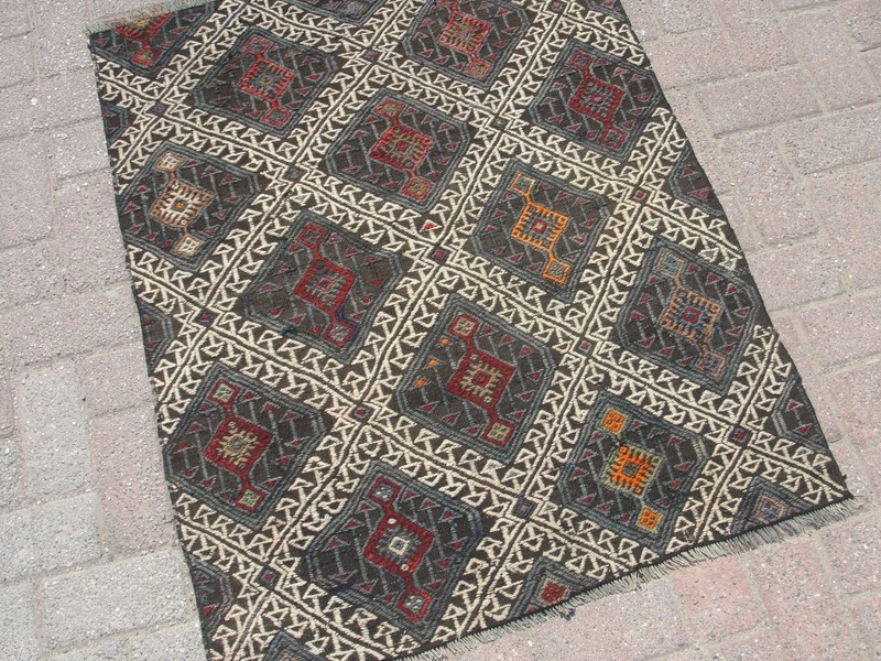 3x4 ft Handmade Anatolian Kilim Rug - Rugs for living room gallery
