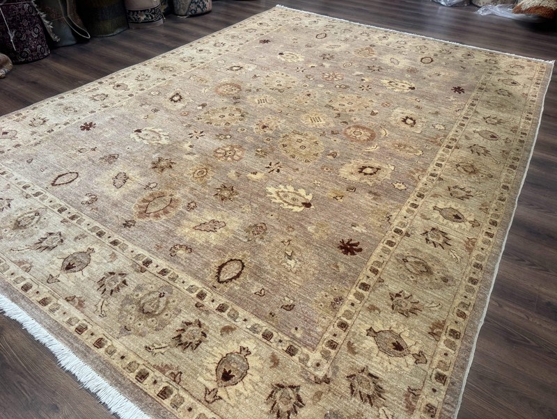 Pakistani Peshawar Rug 8x11 Indo Mahal Traditional Wool Oriental Carpet gallery