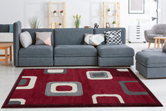 MAJESTIC RUG 2*3 : F607A RED / CREAM