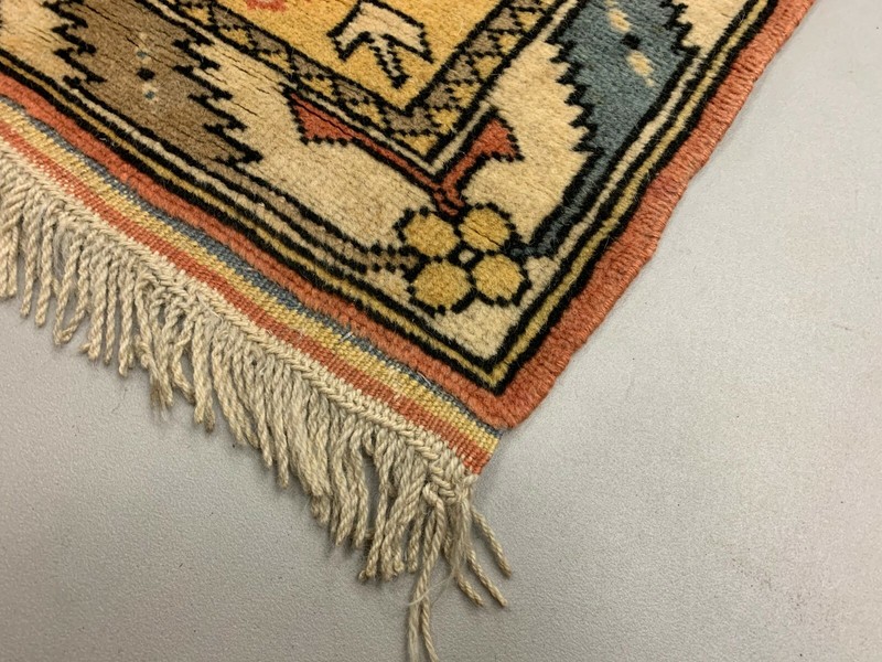 Vintage Turkish Runner 290x83 cm Milas Rug, Terracotta Red, Green, Beige gallery