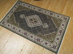 3×5 INTRICATE FINE TABRIZZ MAHI DESIGN HANDMADE-KNOTTED WOOL/SILK RUG 581320