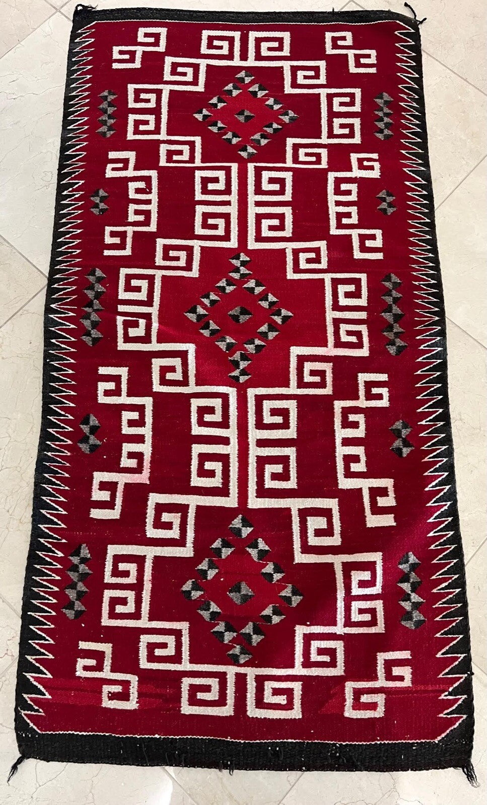 Dark Red Navajo Rug gallery