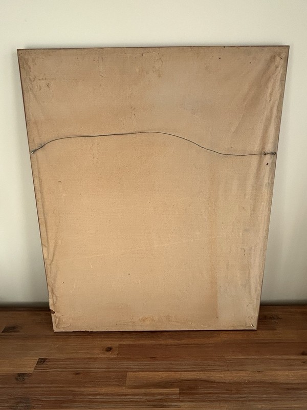 60's DANIA Framed TAEPPER Waves Abstract Danish Rya Rug Mid Century Modern gallery