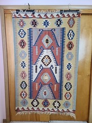 Vintage Wool Kilim Hand Woven Carpet Rug 6ft x 43in