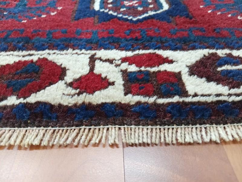 Antique Star Blue Rug, Heimdecor Blauer Teppich, Tribal Village Rug, Handmade gallery