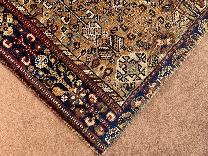 COLLECTORS' ITEM Vintage Stunning Fine Quality Natural Dye Kazak Caucasus Carpet gallery
