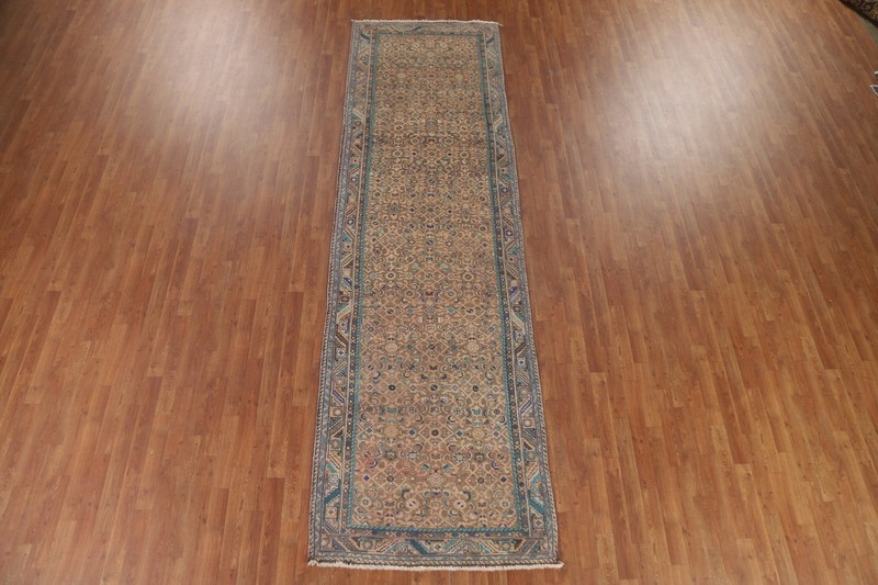 All-Over Pattern Traditional 13 ft. Runner Rug 4x13 Hand-knotted Wool gallery