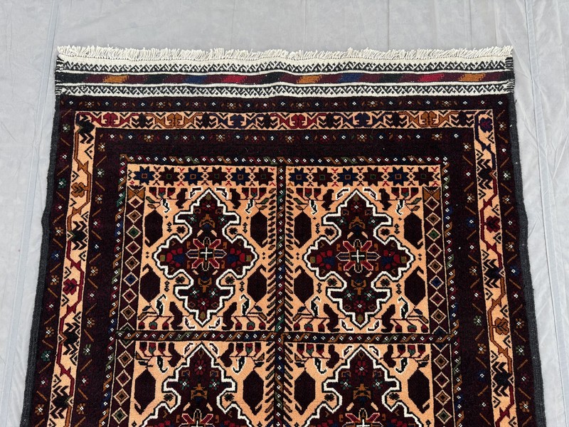 132 x 195 cm Stunning Gorgeous Afghan Nomadic Taimani Tribal Belouch Herati Rug gallery