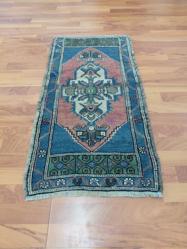 Geometric Old Design Rug Antique Handmade Wool Rug Free Ship Rare Rug gallery