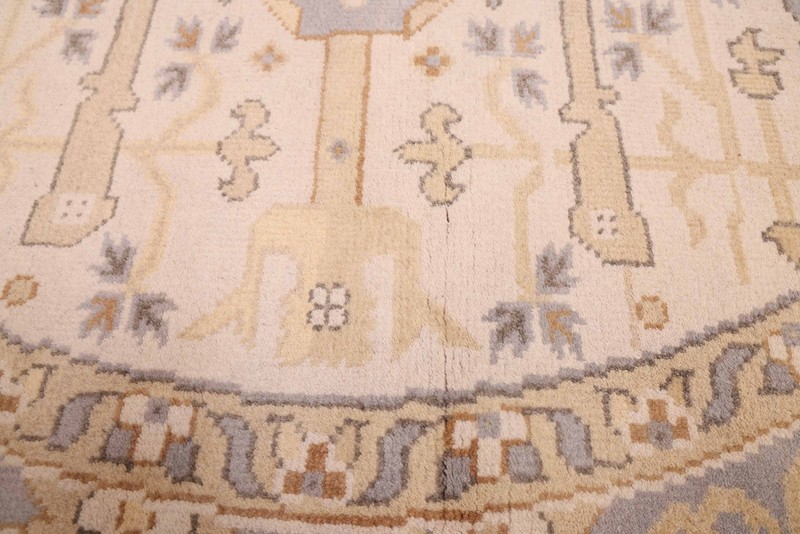 Vintage Hand-Knotted Area Rug 8'0" x 7'9" Traditional Oriental Wool Carpet gallery