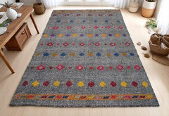 Turkish Rug, Kilim Rug, Handmade Rug, Boho Rug, Large Rug, Vintage Rug, 6×9 Rug