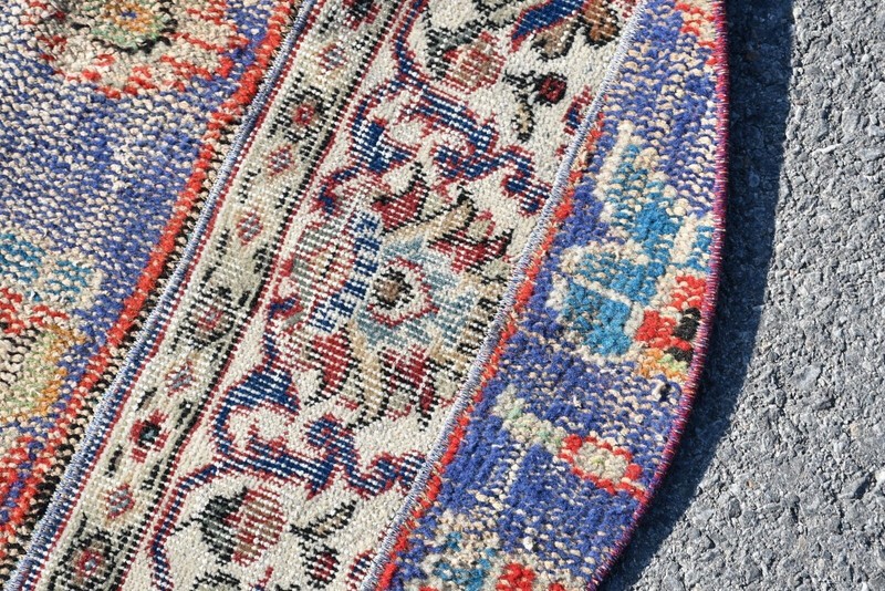 Turkish Rugs, Cool Rug, 3.9x3.9 ft Accent Rug, Old Rug, Vintage Rug, Oushak Rug gallery
