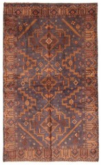 Traditional Vintage Hand-Knotted Area Rug 3’7″ x 6’0″ Oriental Wool Carpet