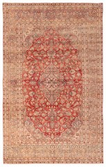 Vintage 8’0″ x 12’8″ Traditional Hand Knotted Vegetable Dye Wool Area Rug