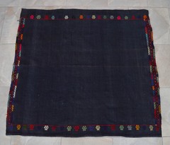 4×4 ft Rug.Turkish Kilim Rug – Hand Woven Cotton Kilim Rug Jajim Sofreh 45″x49″