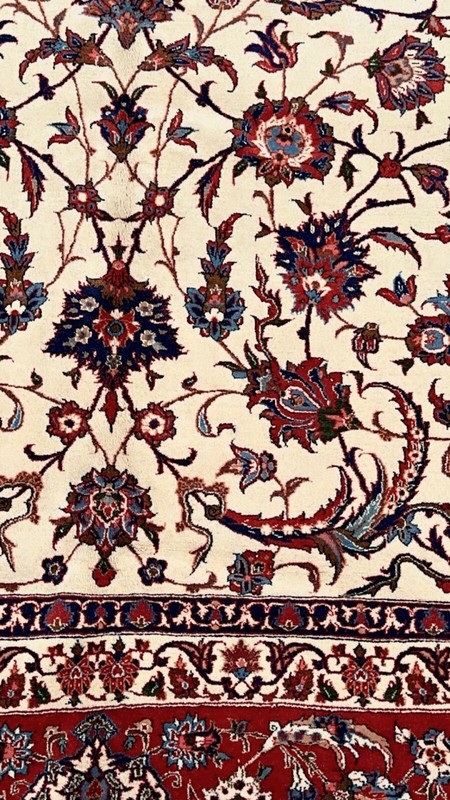 9X12FT EXCEPTIONAL SUPER FINE RUG Ca 1920- 70 RAJ gallery