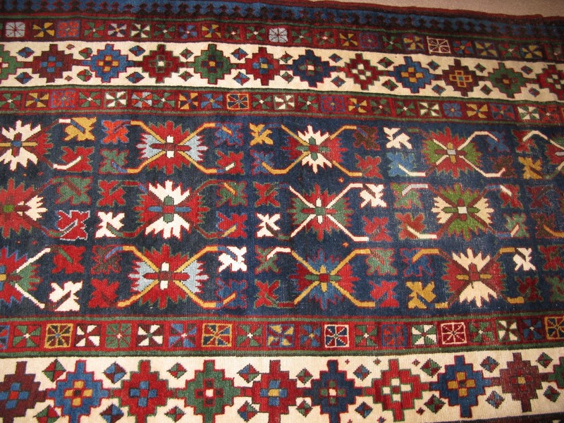ANTIQUE SHIRVAN RUNNER 9' 6" x 3' 4", c.1890 - 1900 gallery