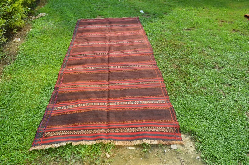 315 X 130 cm COLLECTORS ITEM Vintage Janbag Natural Vegetable Dye Maldari Runner gallery
