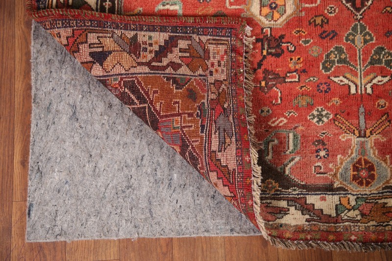 Vintage Red Tribal Area Rug 4x5 Ft Handmade Medallion Wool Carpet Oriental Rug gallery
