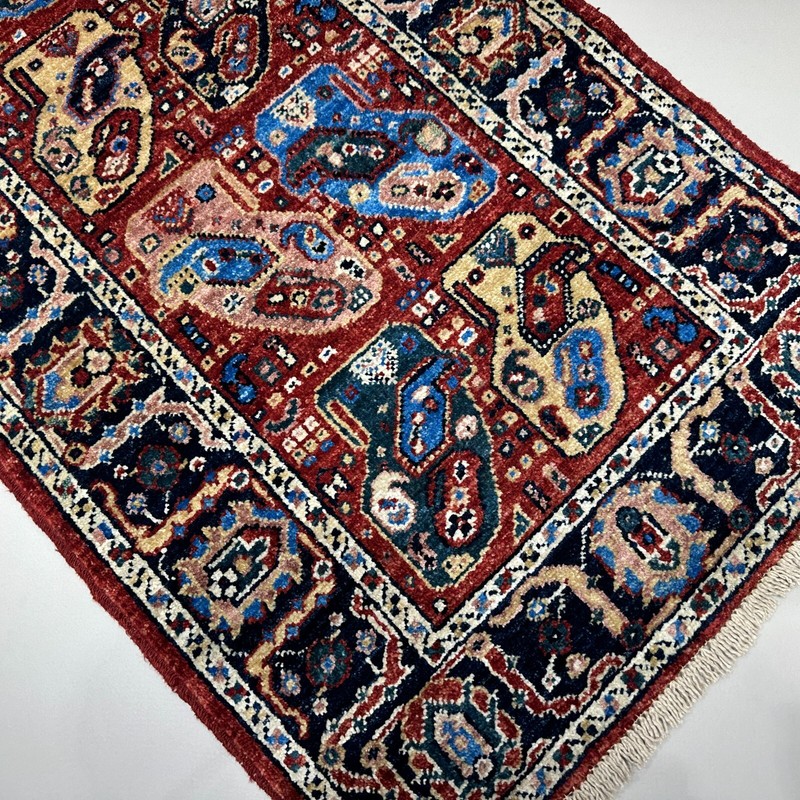 Handmade (2'1" x 5'8") Boho Oriental Afghan Tribal Wool Runner Rug gallery