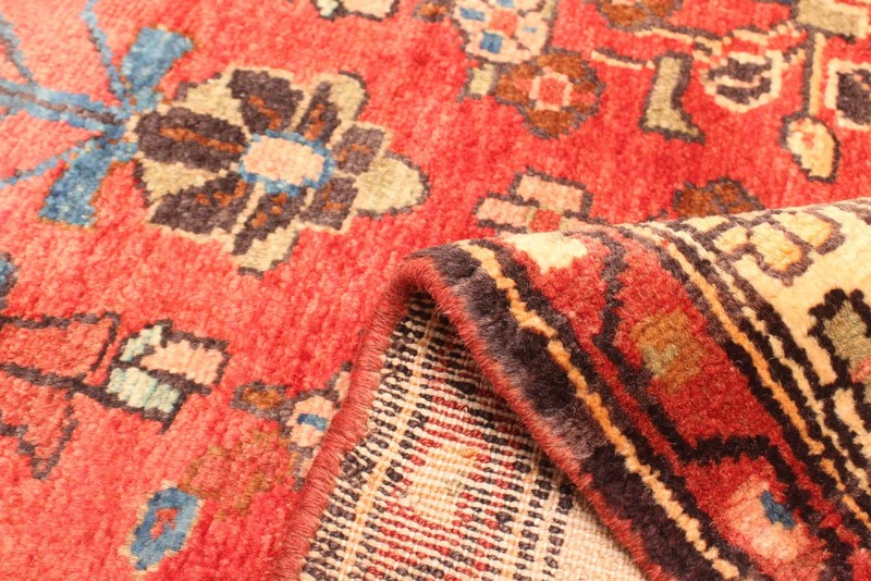 3'10" x 16'9" Vintage Hand-knotted Runner Rug Traditional Oriental Wool Carpet gallery