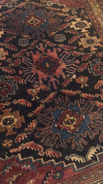 VINTAGE TRIBAL GEOMETRIC KARAJEH RUG gallery