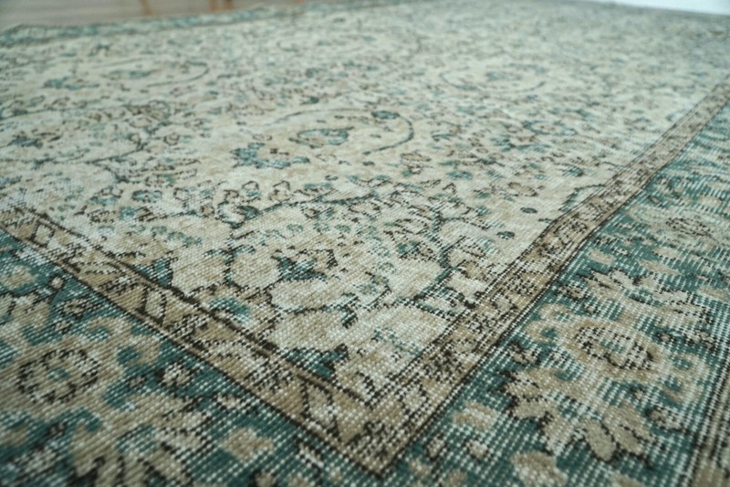 Wool Woven Vintage Turkish Rug, 5x9 Wool Area Rug, 5.12x8.63 ft H-2792 gallery