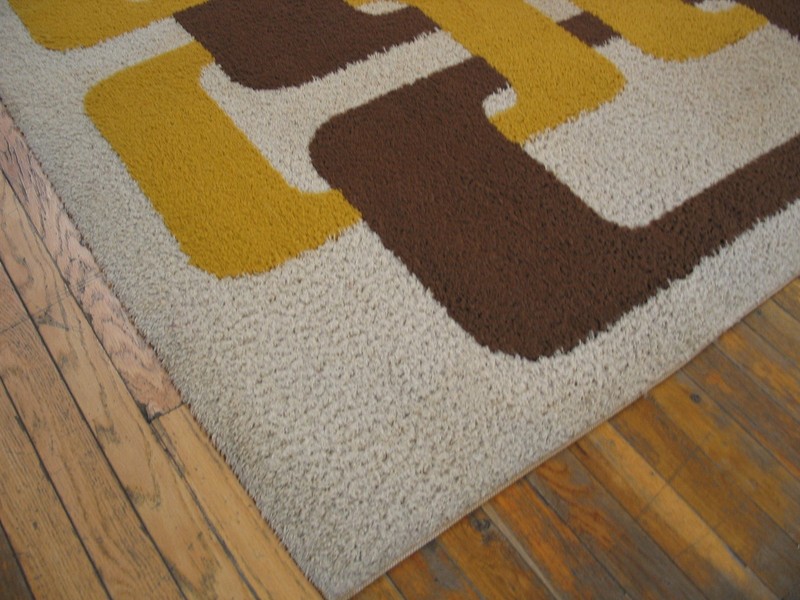 5'x7' Vintage Mid Century Modern Scandinavian / Danish Shag Pile Rya Panton gallery