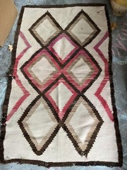 Vintage / Antique Cape, Carpet or Plaid, Handmade (Z2)