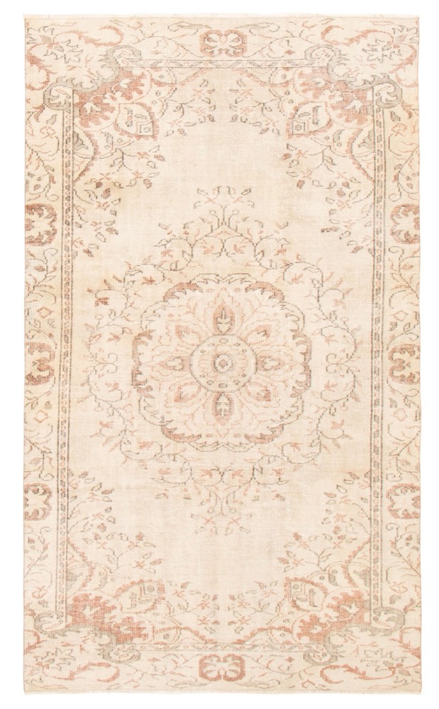 Vintage Traditional Hand-Knotted Area Rug 5'7" x 9'8" Oriental Wool Carpet