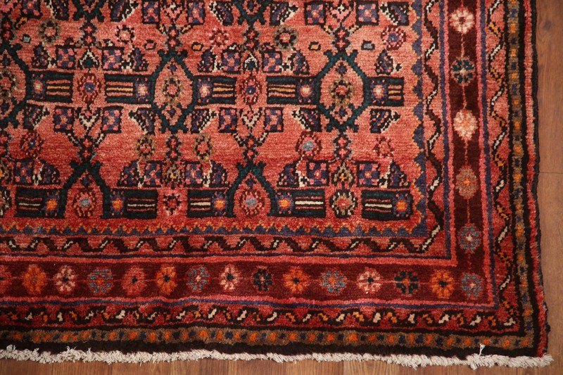 Vintage Vegetable Dye Wool Handmade Traditional Runner Rug Hallway Carpet 4x10 gallery