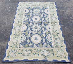 Vintage Hand Woven Traditional Kashmiri Multicolor Kilim Rug Carpet 166×105 cm