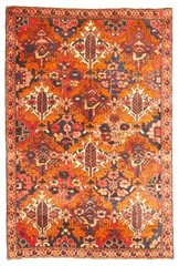 Vintage Hand-Knotted Area Rug 3’6″ x 5’4″ Traditional Oriental Wool Carpet