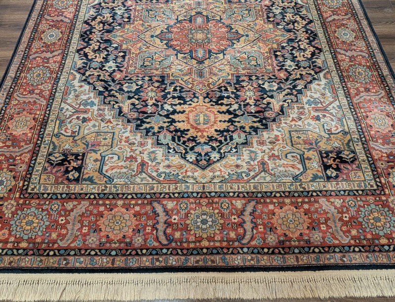 Karastan Rug 8.8 x 10.6, Navy Heriz #700/701, Wool, Discontinued gallery
