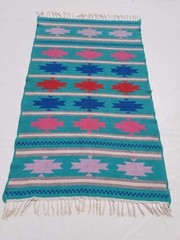 Fine Vintage Traditional Hand Made Oriental Wool Multicolor Kilim 190x113cm