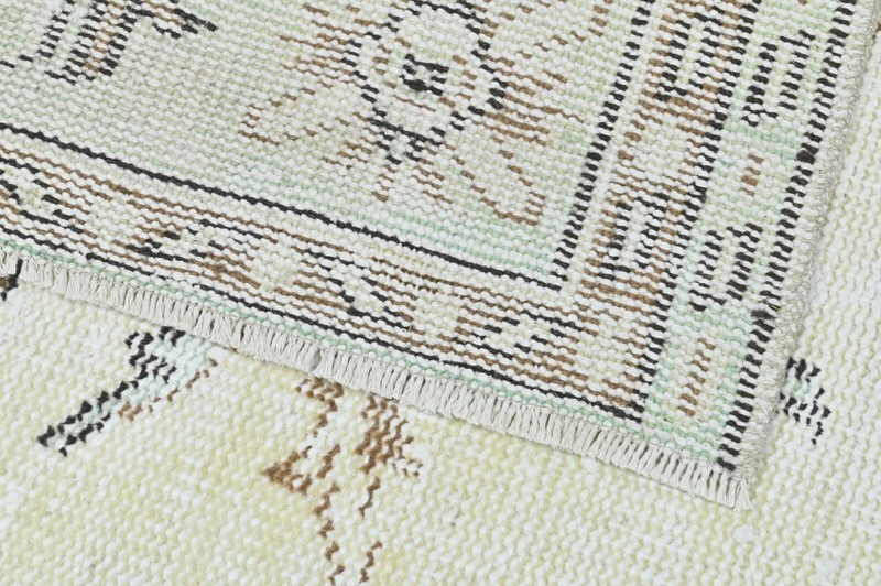 Oushak 6x10,Turkish Rug,vintage,anatolian,BEIGE,kilim,Bohemian,handmade,wool gallery