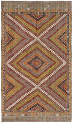 Vintage Hand Woven Area Rug 5’11” x 10’2″ Traditional Wool Oriental Carpet