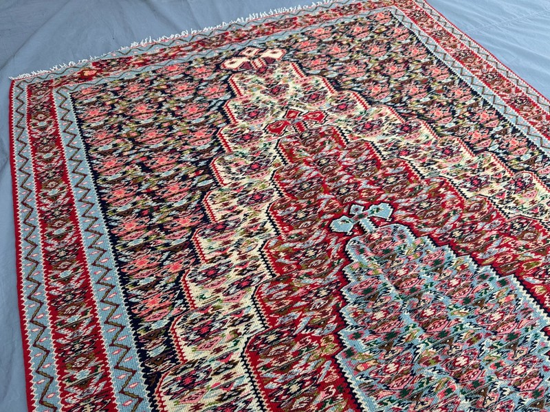 Vintage Turkish-Inspired Caucasian Kilim Rug 5x7'10 ft Oriental Area Carpet gallery