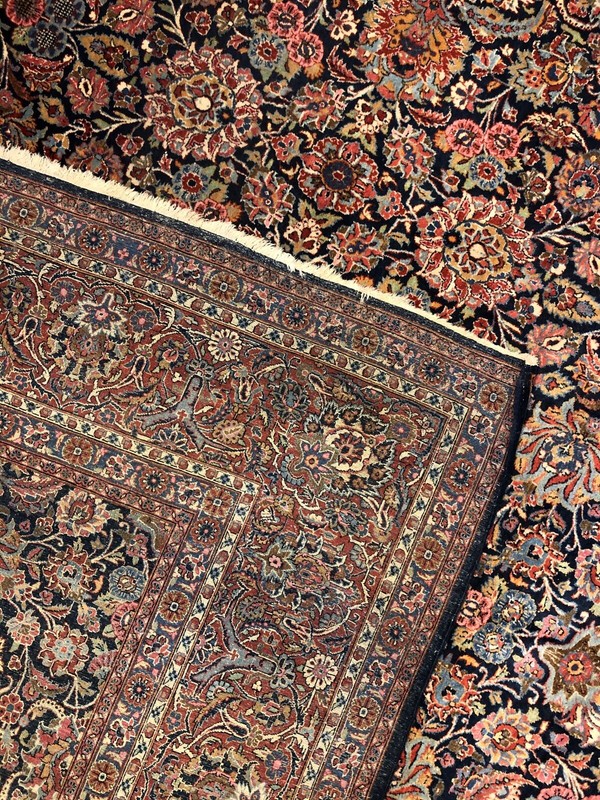 Dashing Dabir - 1920s Antique Oriental Rug - Floral Carpet - 10.5 x 17.1 ft gallery