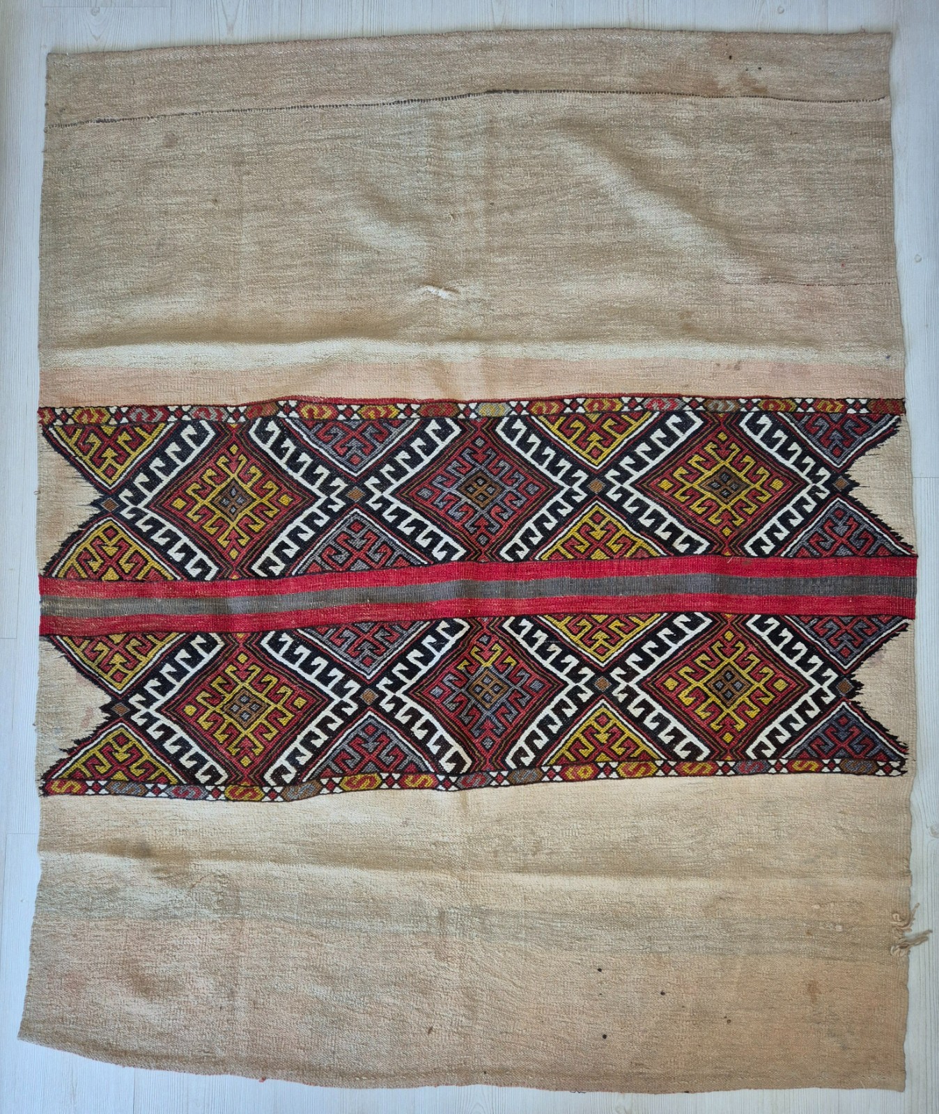 Antique Saddle Bag, Anatolian Zili Rug, Wool, Handmade, Hand Woven Saddle Bag gallery